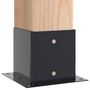 Voir la diapositive 4 : VIDAXL Bases de poteau carrees 12 pcs anthracite 141x141 mm