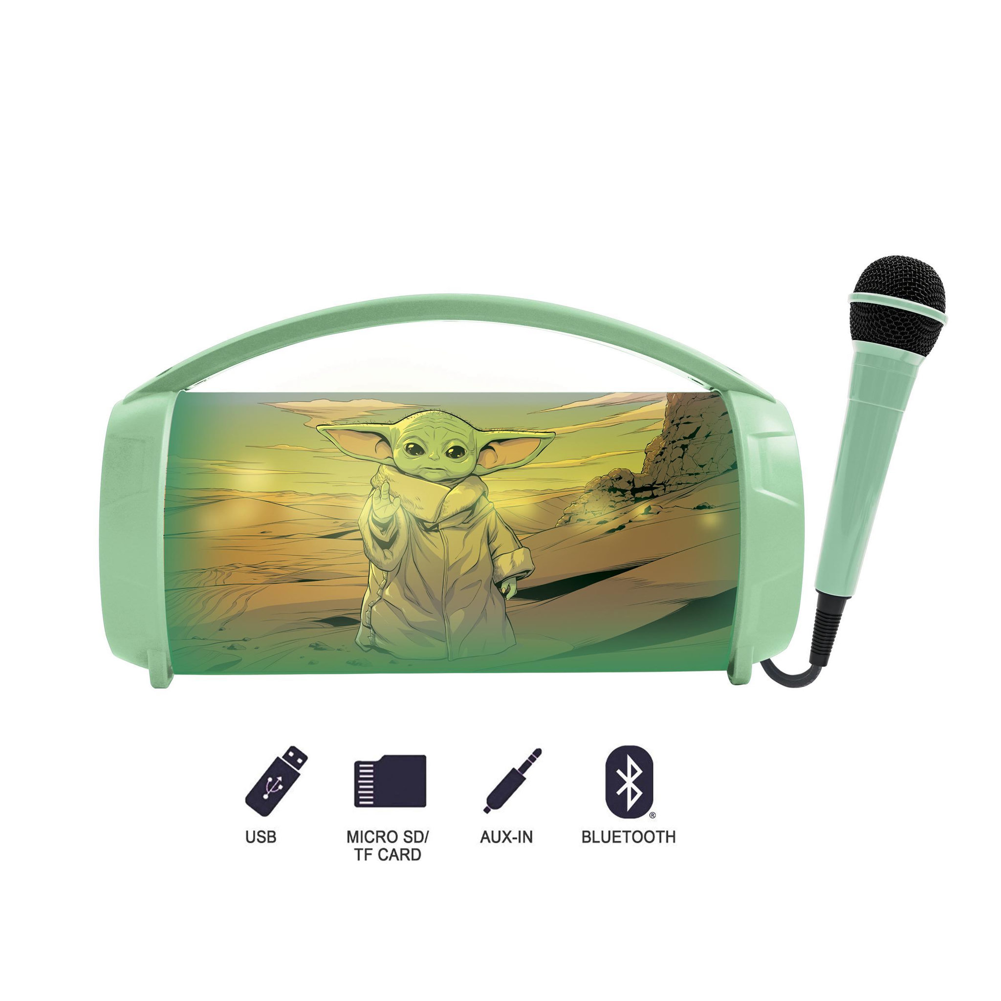 Voir la diapositive 2 : Lexibook Enceinte Bluetooth® Sans-Fil Lumineuse avec Micro Star Wars