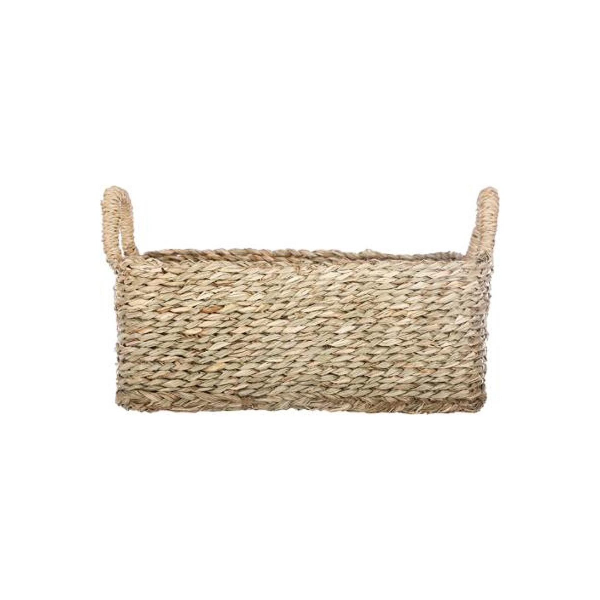 Voir la diapositive 6 : ATMOSPHERA Lot de 3 paniers de rangement à anses  seagrass  36cm naturel