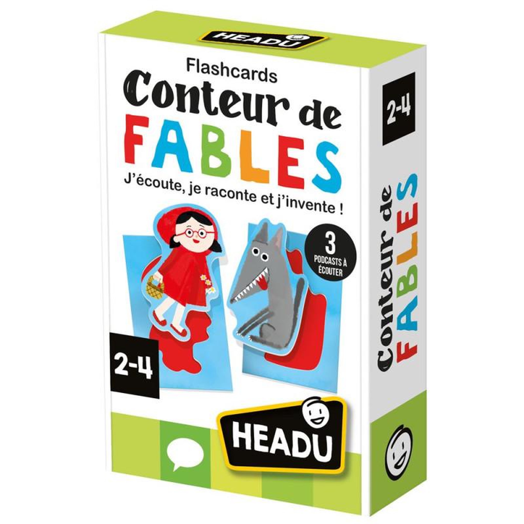 HEADU Jeu écriture et lettres Headu Flashcards Conteur de fables