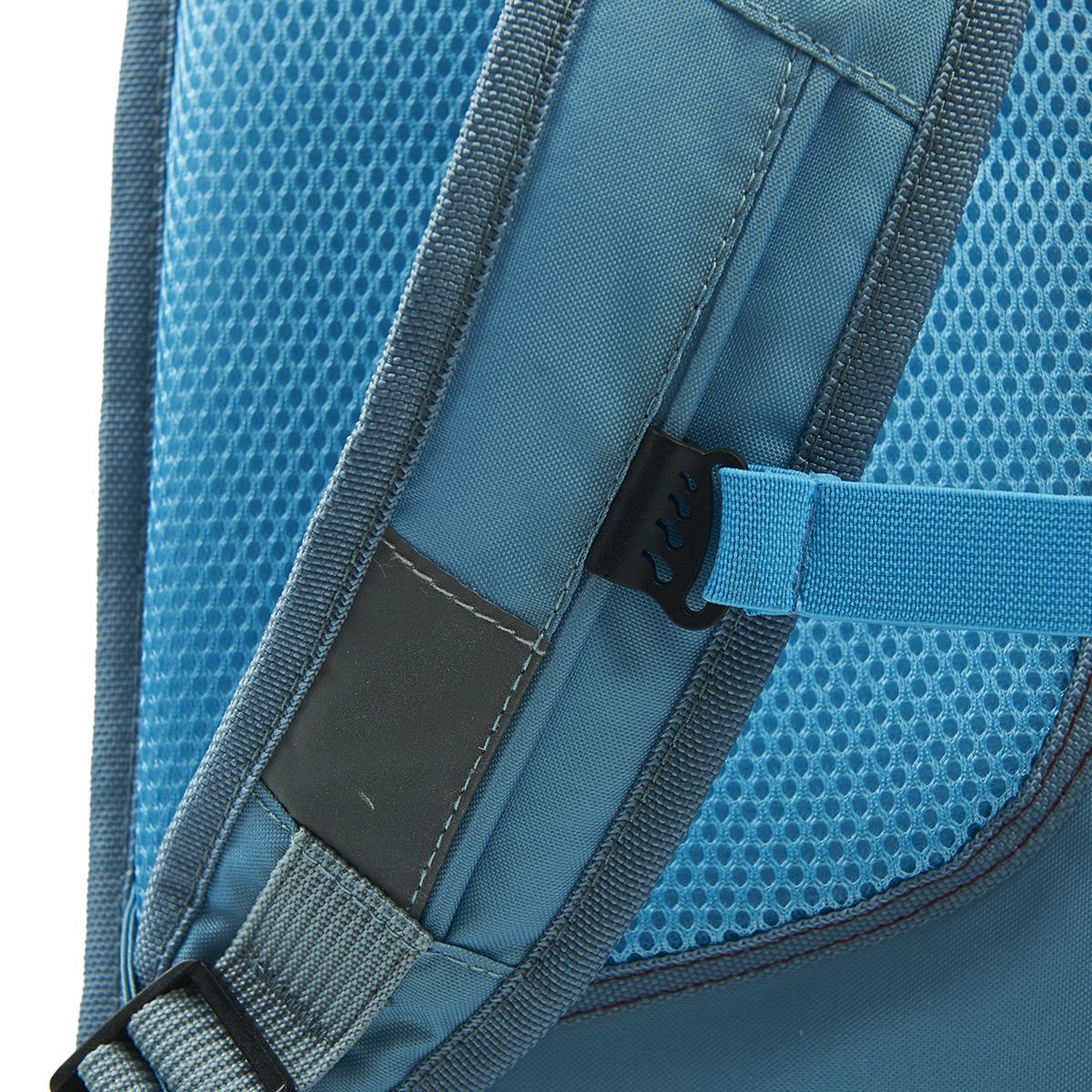 AUCHAN Cartable 38 cm CP/CE1/CE2 bleu motif fleurs avec leds