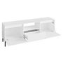 Voir la diapositive 6 : BEST MOBILIER Girona - meuble tv ouvert - blanc - 174 cm