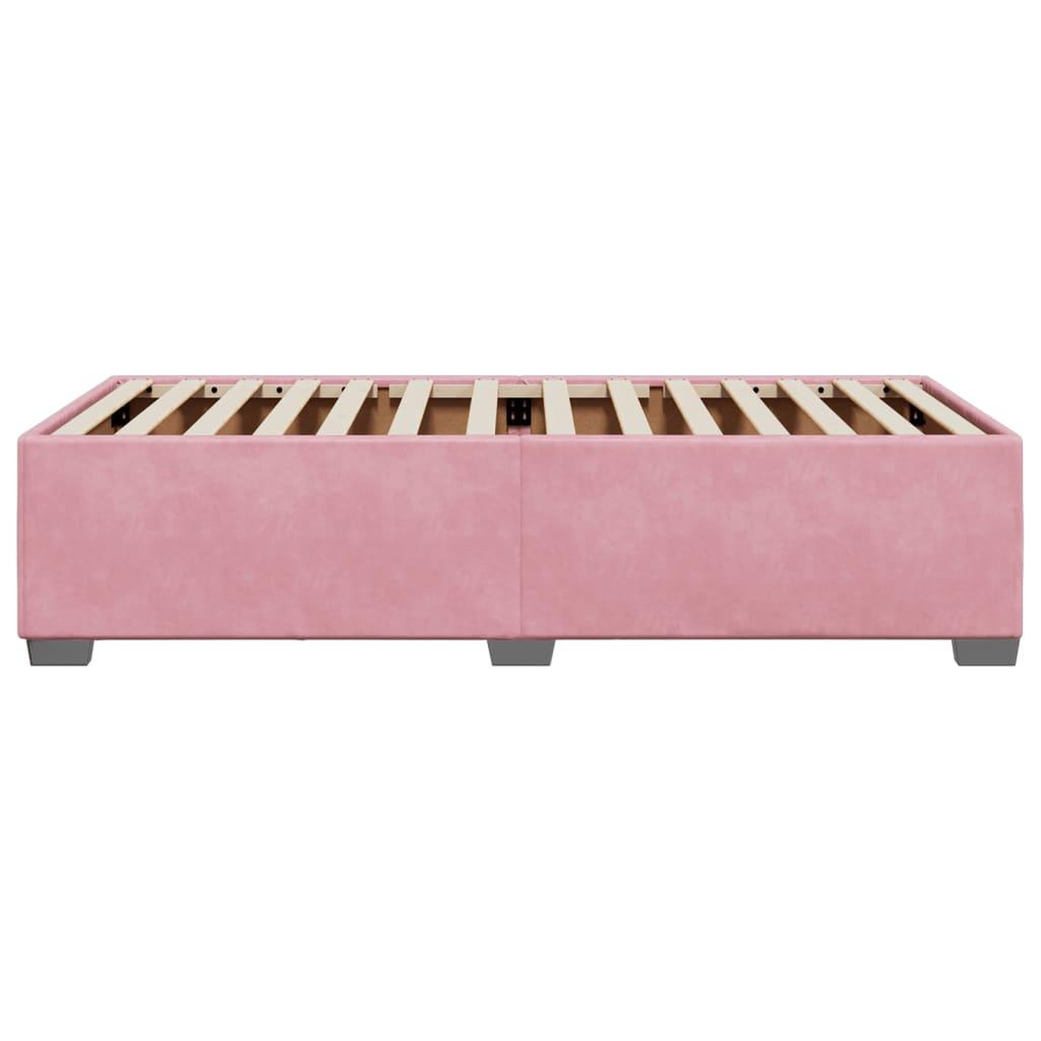 Voir la diapositive 5 : VIDAXL Cadre de lit sans matelas rose 80x200 cm velours
