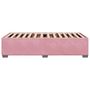 Voir la diapositive 5 : VIDAXL Cadre de lit sans matelas rose 80x200 cm velours