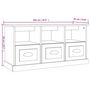 Voir la diapositive 6 : VIDAXL Meuble TV gris beton 100x35x50 cm bois d'ingenierie