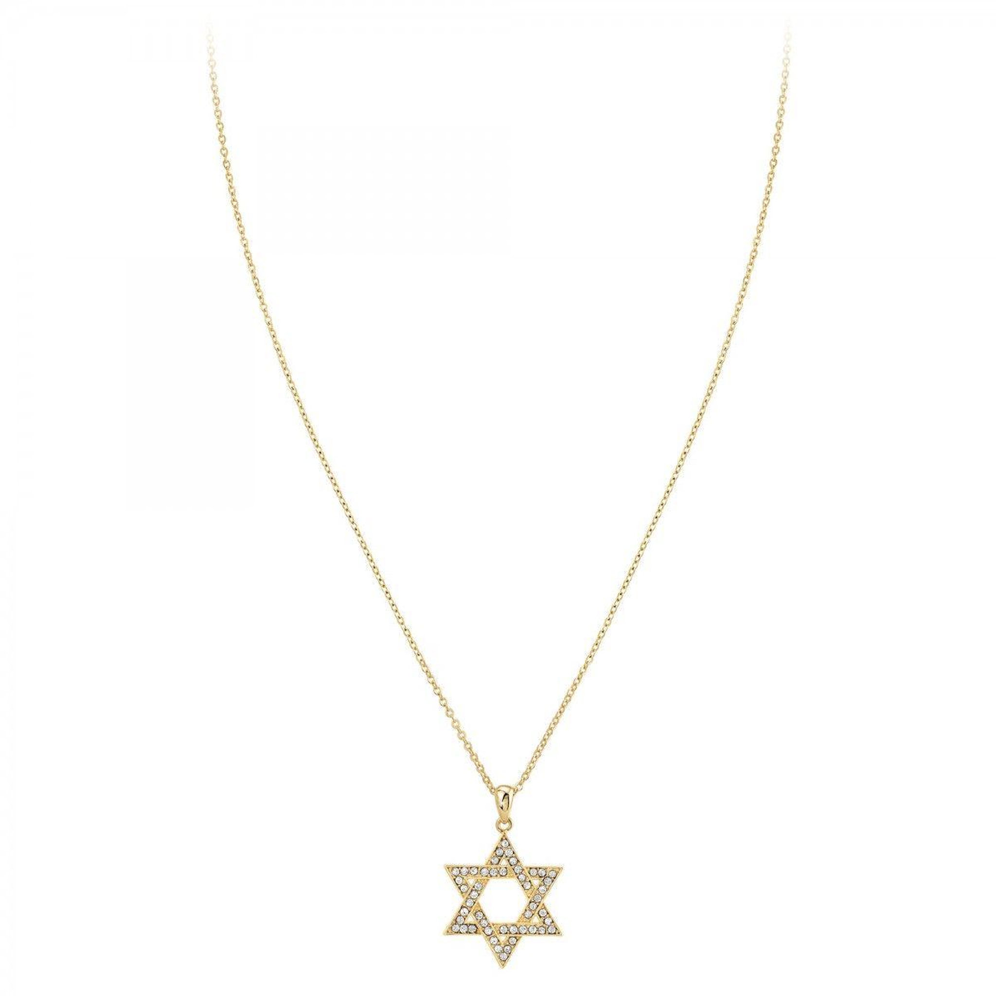 Voir la diapositive 3 : SC BOHEME Collier étoile de David par SC Bohème orné de Zirconium