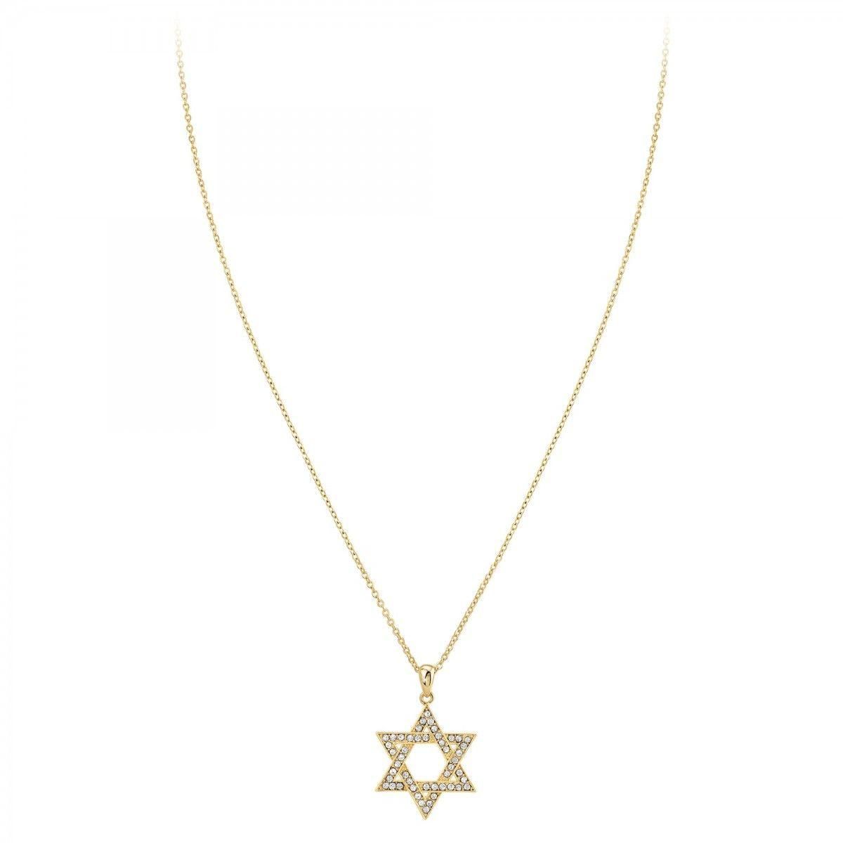 SC BOHEME Collier étoile de David par SC Bohème orné de Zirconium