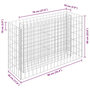 Voir la diapositive 6 : VIDAXL Lit sureleve a gabion Acier galvanise 90x30x60 cm