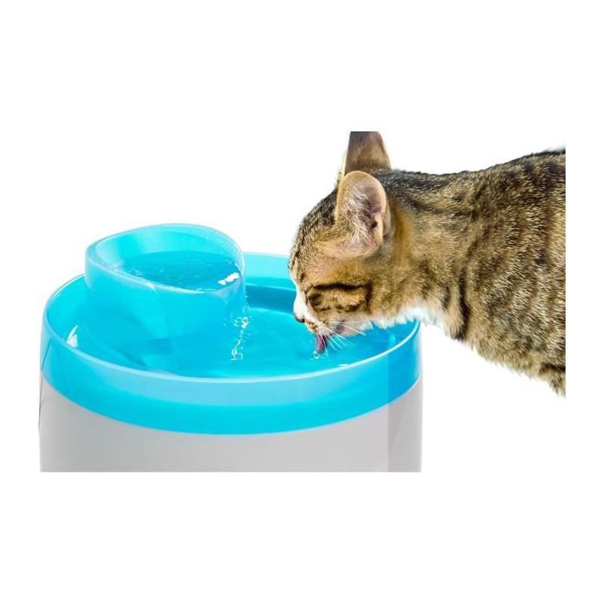 Voir la diapositive 4 : Zolux Fontaine a eau - Zolux - Pour chats et chiens - Avec cartouche filtrante - 2 litres