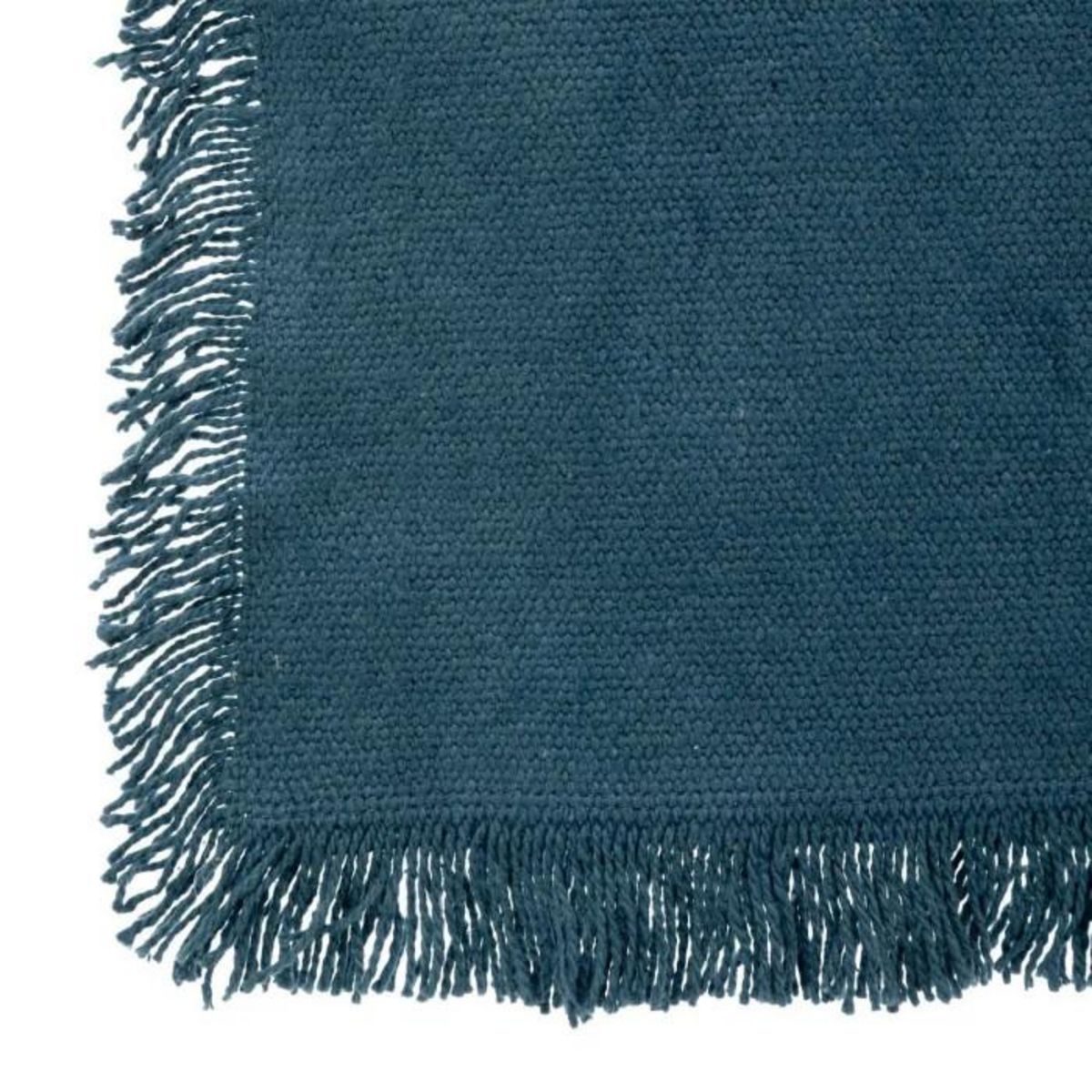 SECRET DE GOURMET Chemin de Table  Maha  38x140cm Bleu Canard