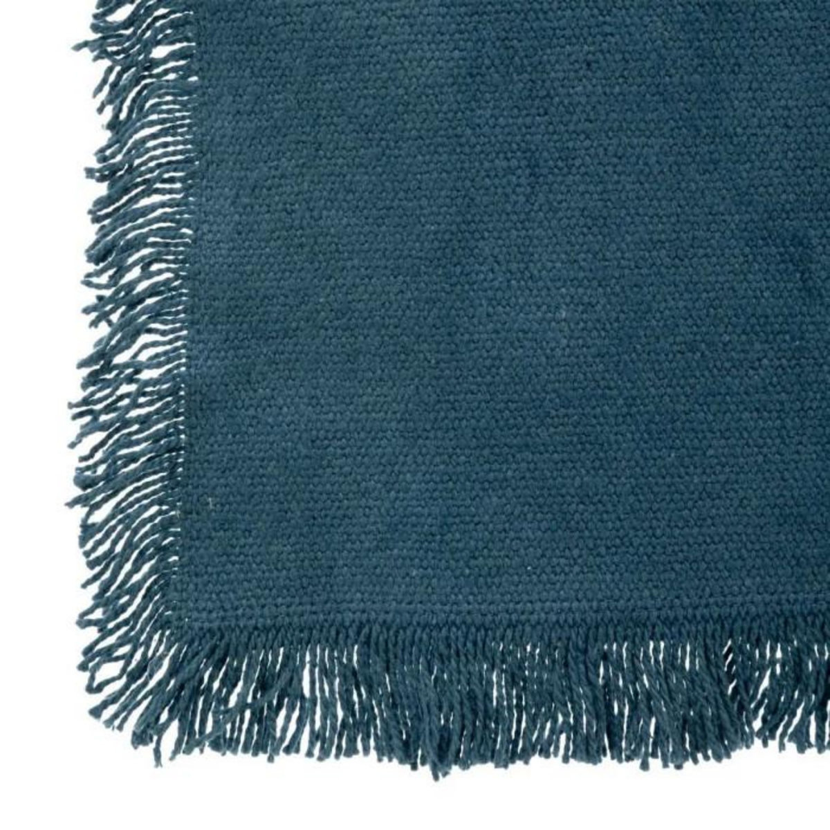 SECRET DE GOURMET Chemin de Table  Maha  38x140cm Bleu Canard