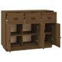 Voir la diapositive 5 : VIDAXL Buffet Marron miel 100x40x75 cm Bois massif de pin