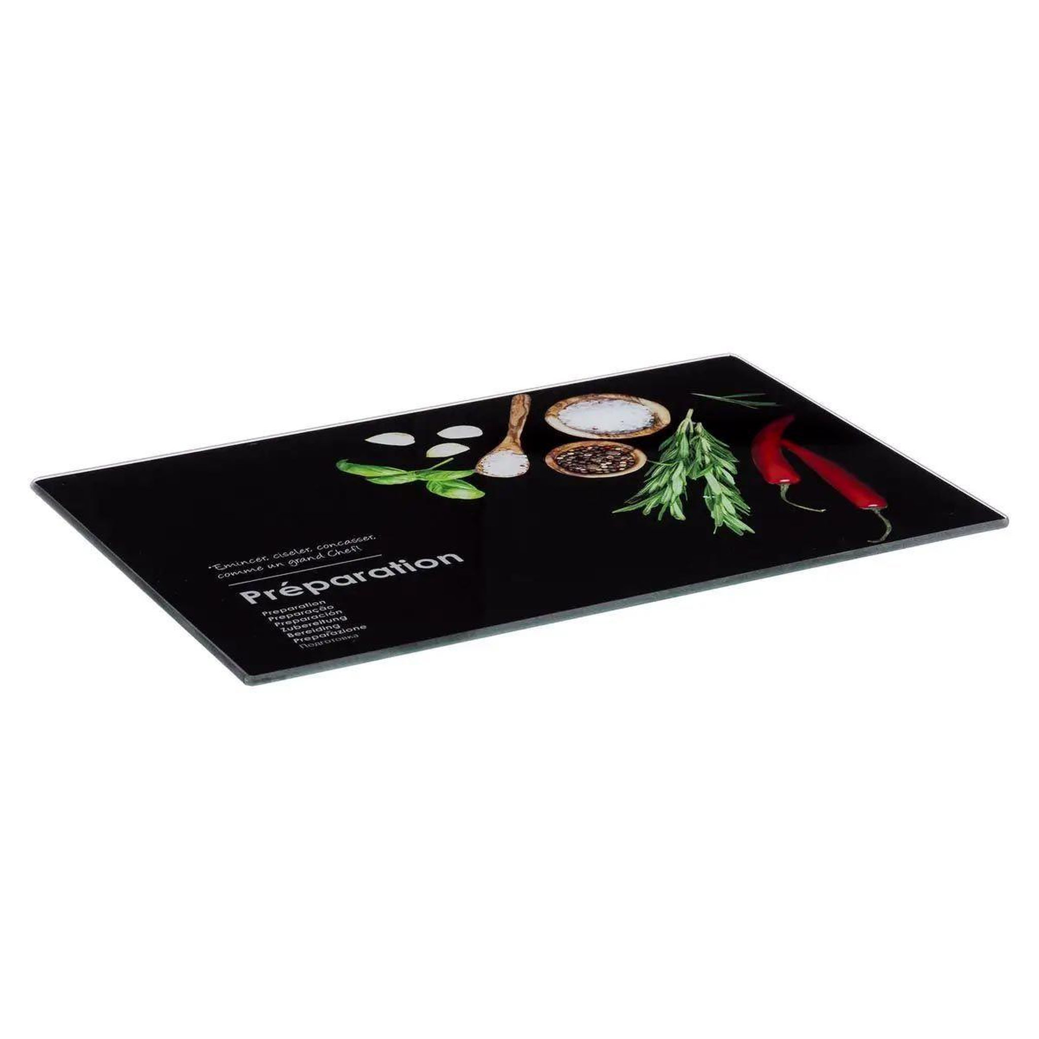 FIVE Planche à découper  boîtes relief  30cm noir