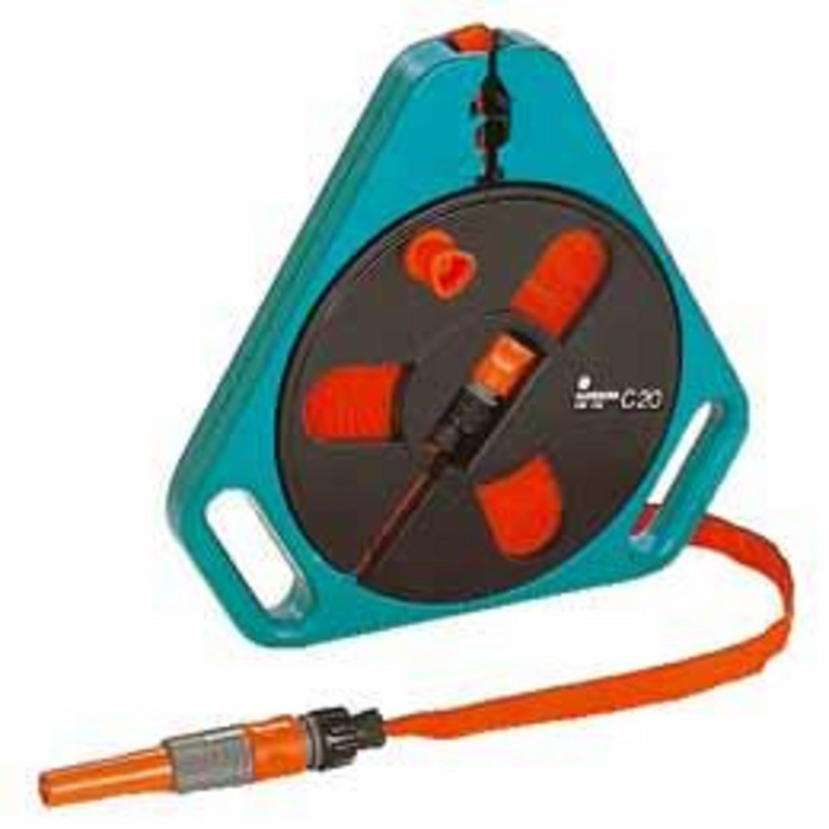 Gardena Dévidoir d'arrosage portable à tuyau plat 15 m