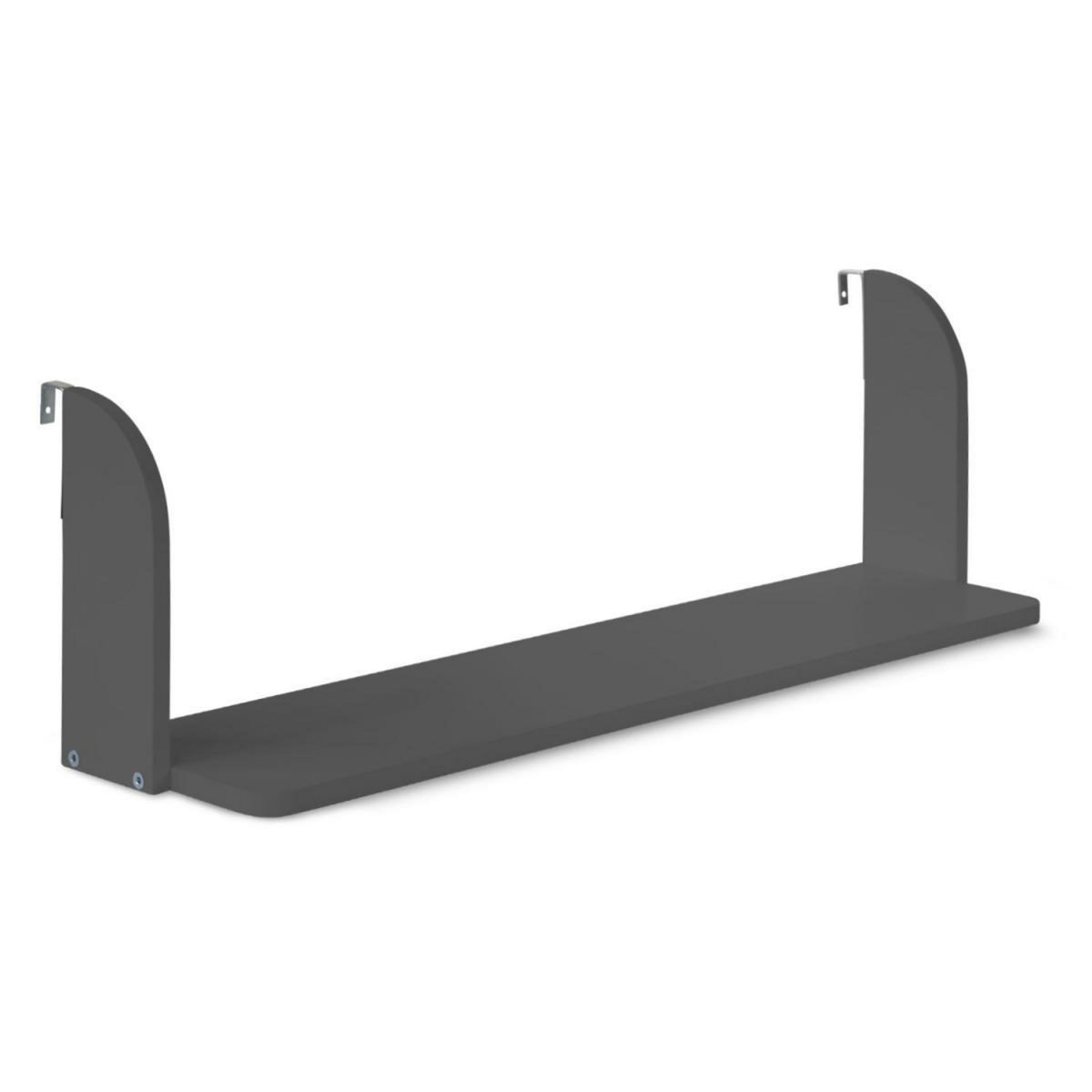 HomeStyle4U Étagère Suspendue en Bois Gris de 83 cm pour Lits Superposés et Enfants