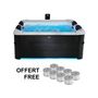 Voir la diapositive 2 : MSpa Spa rigide MSPA 6 places 4 coussins hydromassages. 8 filtres + bâche incluse 180 cm x 65 cm
