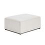 Voir la diapositive 3 : BEST MOBILIER Topaze - pouf - en tissu velours relief
