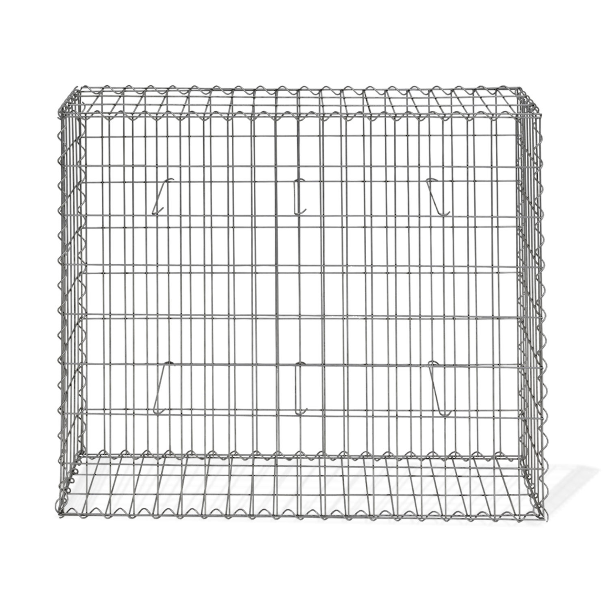 Voir la diapositive 4 : ID MARKET Lot de 2 gabions pour pierre 100 x 30 x 80 cm