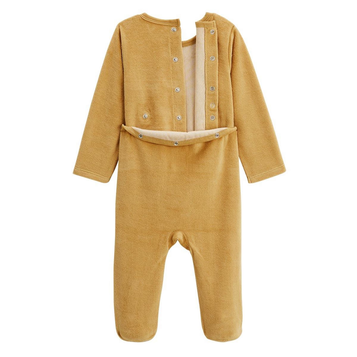 Petit Béguin Lot de 2 pyjamas bébé en velours Swan