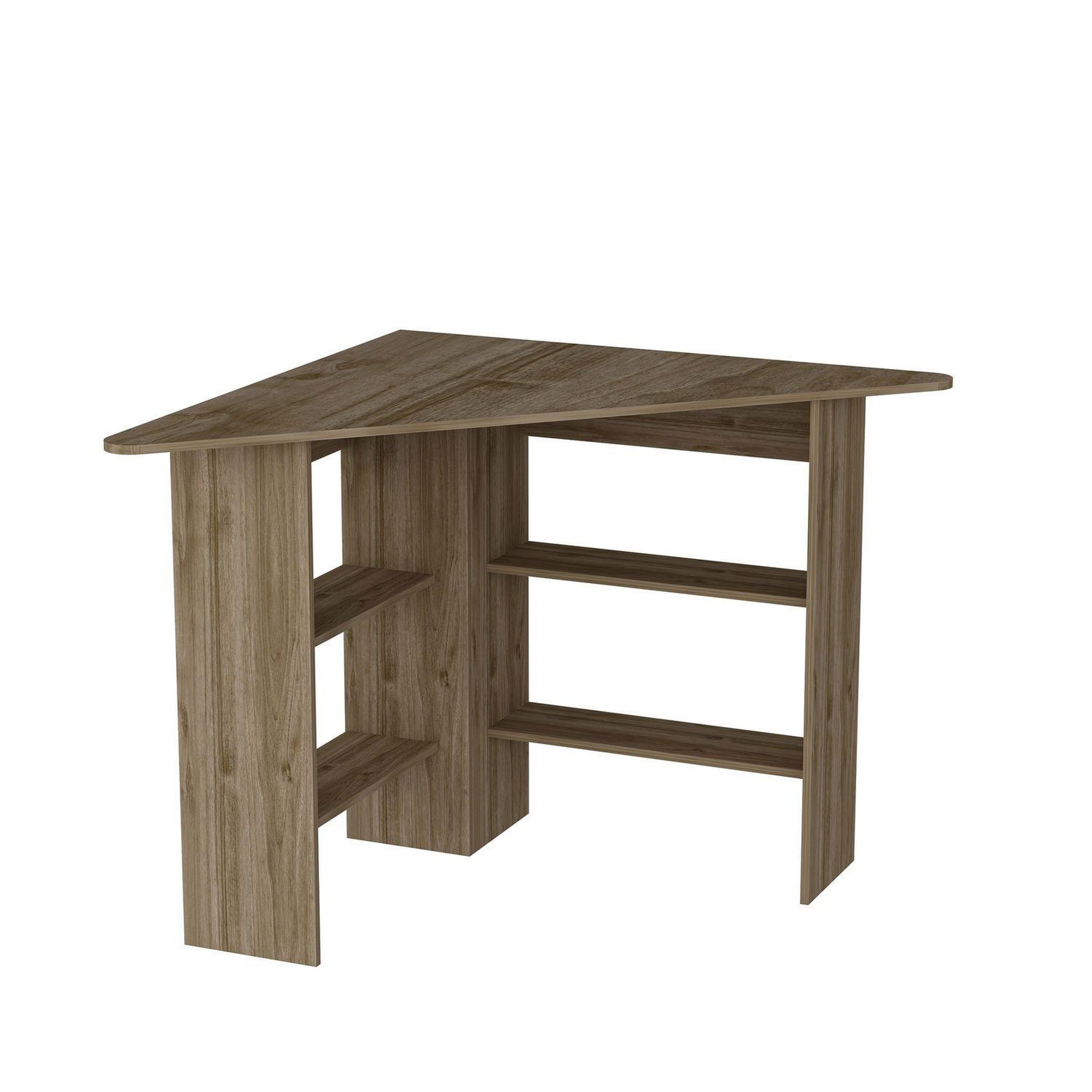 TOILINUX Bureau d'angle Corner. Coloris disponibles : Blanc, Marron