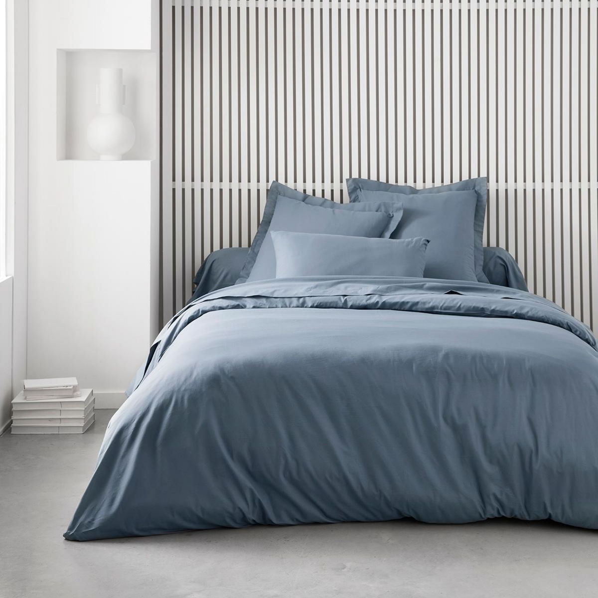 TODAY Drap housse uni en Coton 57 fils ESSENTIAL 