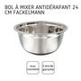 Voir la diapositive 4 : Fackelmann Ensemble de 2 Bols à mixer en inox 24 cm de diamètre Fackelmann Basic
