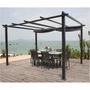 Voir la diapositive 4 : MARKET24 Pergola en aluminium CORDOBA - Gris - 4 x 3 m