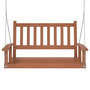 Voir la diapositive 4 : VIDAXL Banc de balançoire de jardin chaînes en metal bois massif sapin