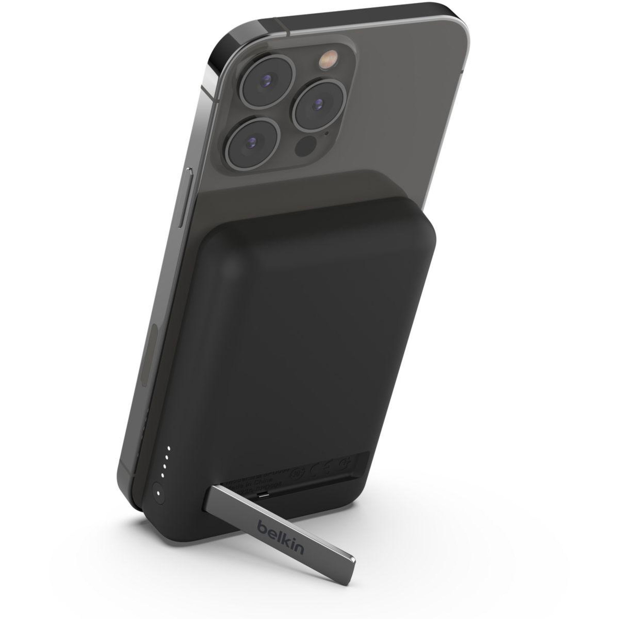 Voir la diapositive 2 : Belkin Batterie externe 5000 mAh sans fil MagSafe noir