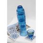 Voir la diapositive 3 : Paris Prix Lot de 4 Verres Design  Poisson  36cm Bleu