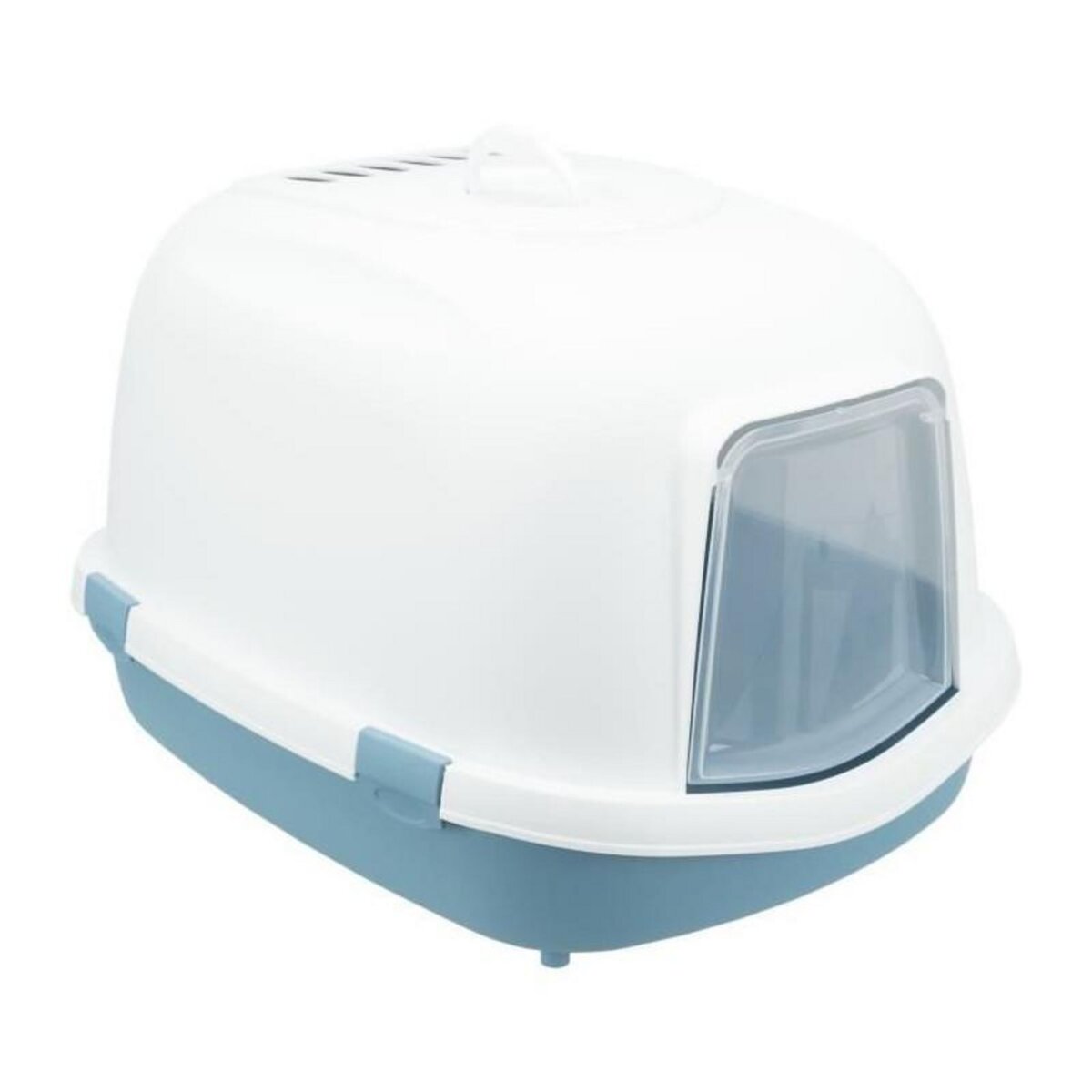 Trixie Bac a litiere TRIXIE Primo XXL Top - Couvercle - 56 × 47 × 71 cm - Bleu et blanc