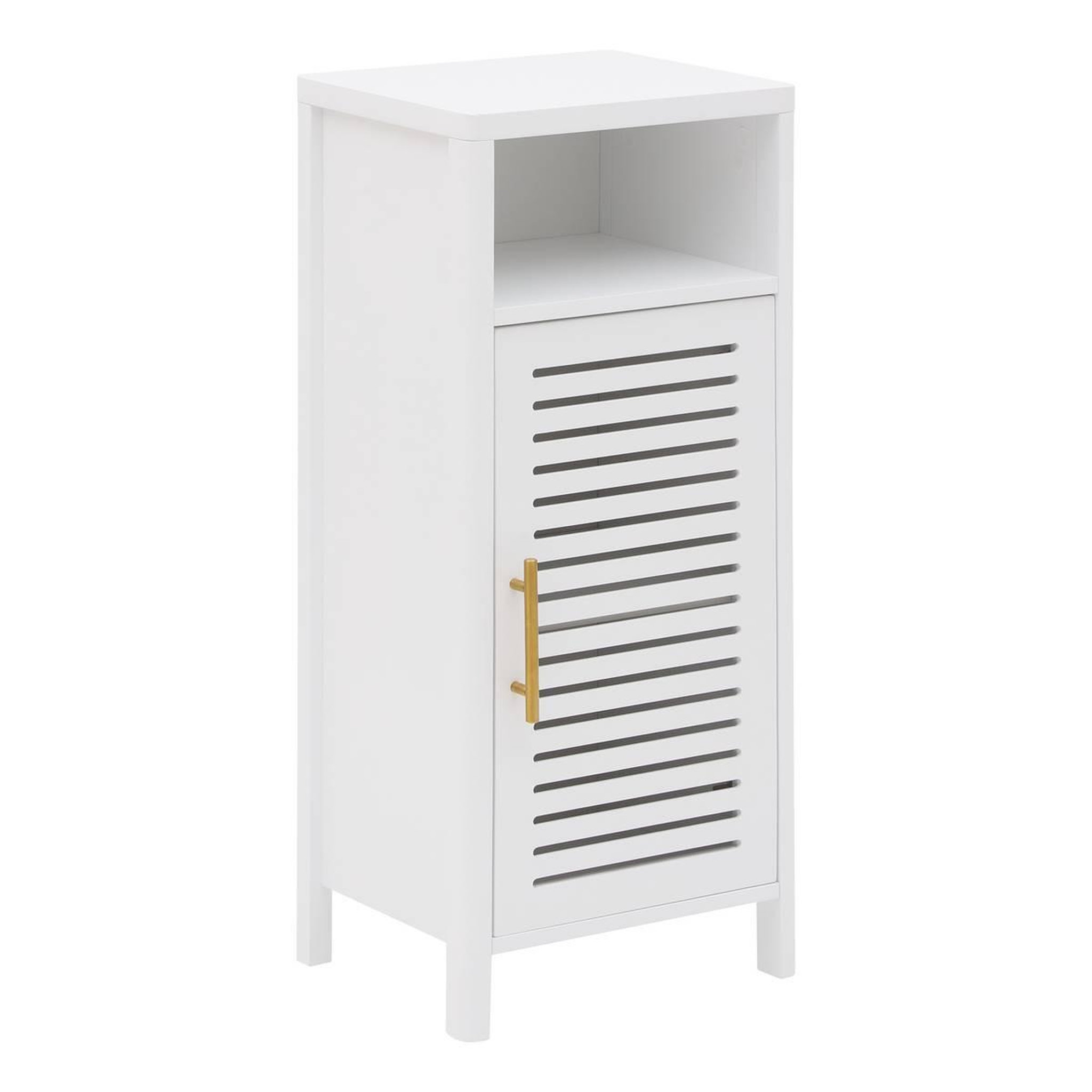 FIVE Meuble bas avec porte  oréa  85cm blanc