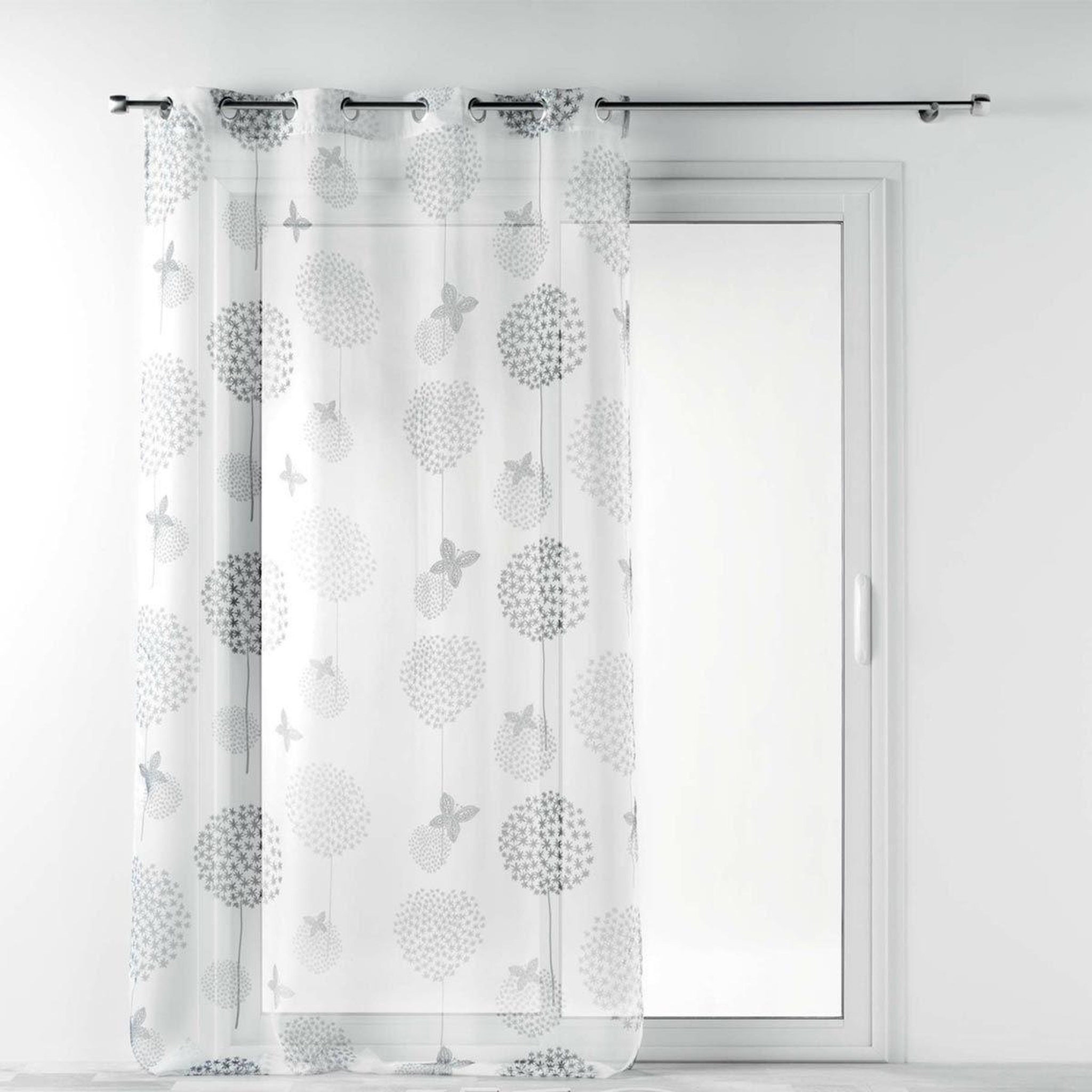 Douceur d'Intérieur Rideau voilage à œillets  baxo  140x240cm blanc