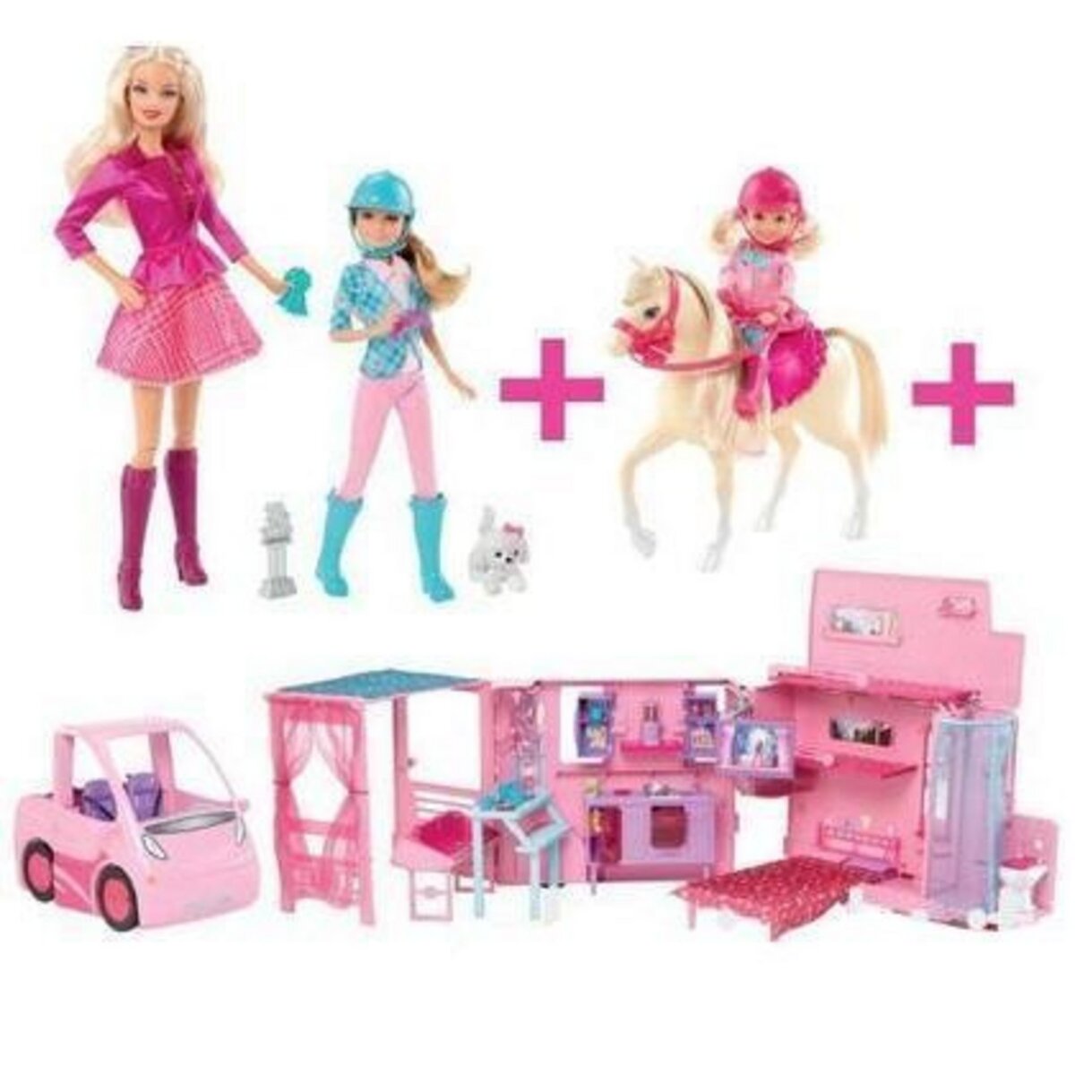 Auchan camping cheap car barbie