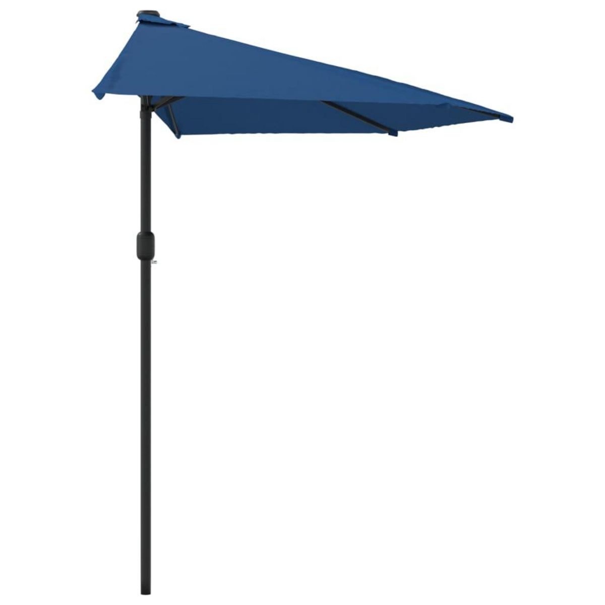 VIDAXL Parasol de balcon avec mat en aluminium Bleu 270x144x222cm Demi
