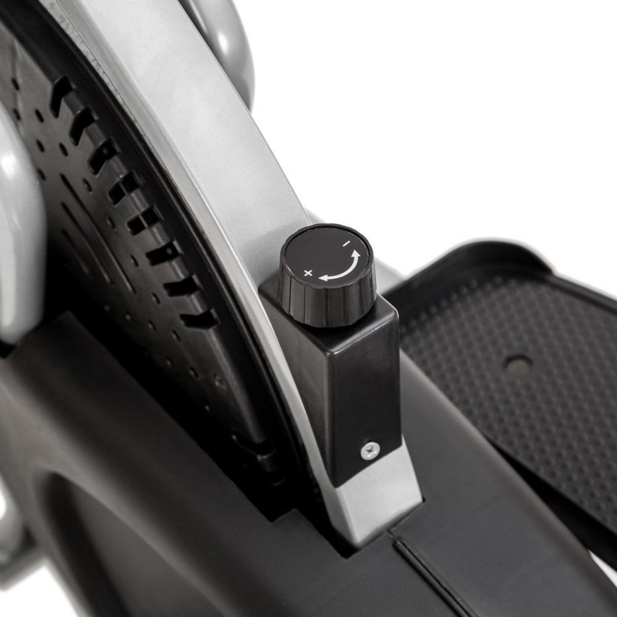 tectake Vélo elliptique avec écran lCD, cross trainer, home trainer 2-en-1 réglable noir