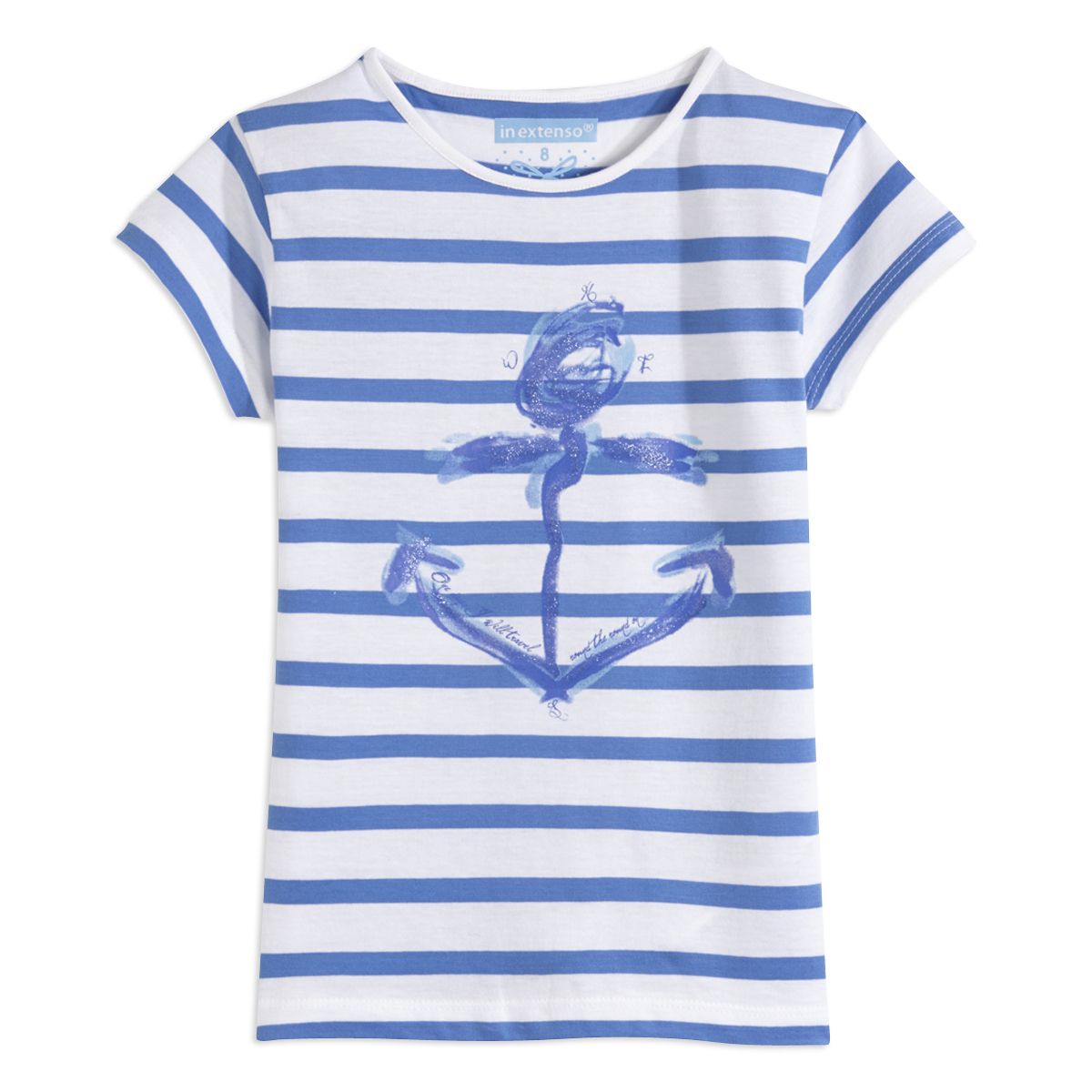IN EXTENSO Tee-shirt rayé manches courtes fille