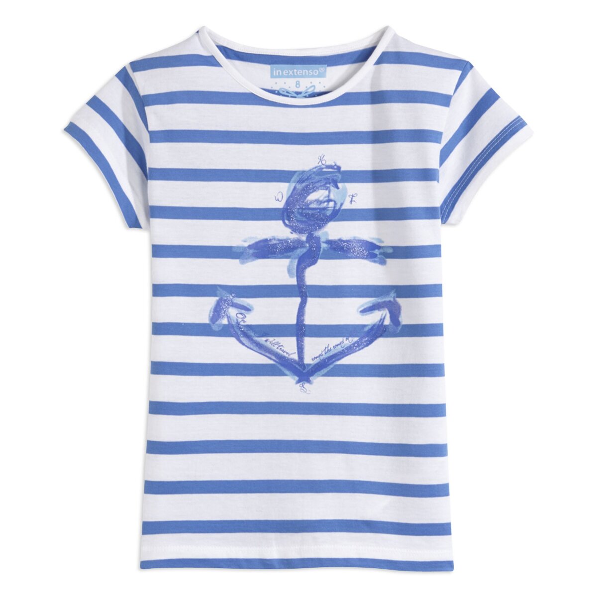 IN EXTENSO Tee-shirt rayé manches courtes fille