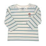 ELLE EST OU LA MER T Shirt /Bleu Garçon EOM Eloris. Coloris disponibles : Blanc