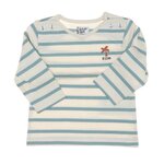 ELLE EST OU LA MER T Shirt /Bleu Garçon EOM Eloris. Coloris disponibles : Blanc