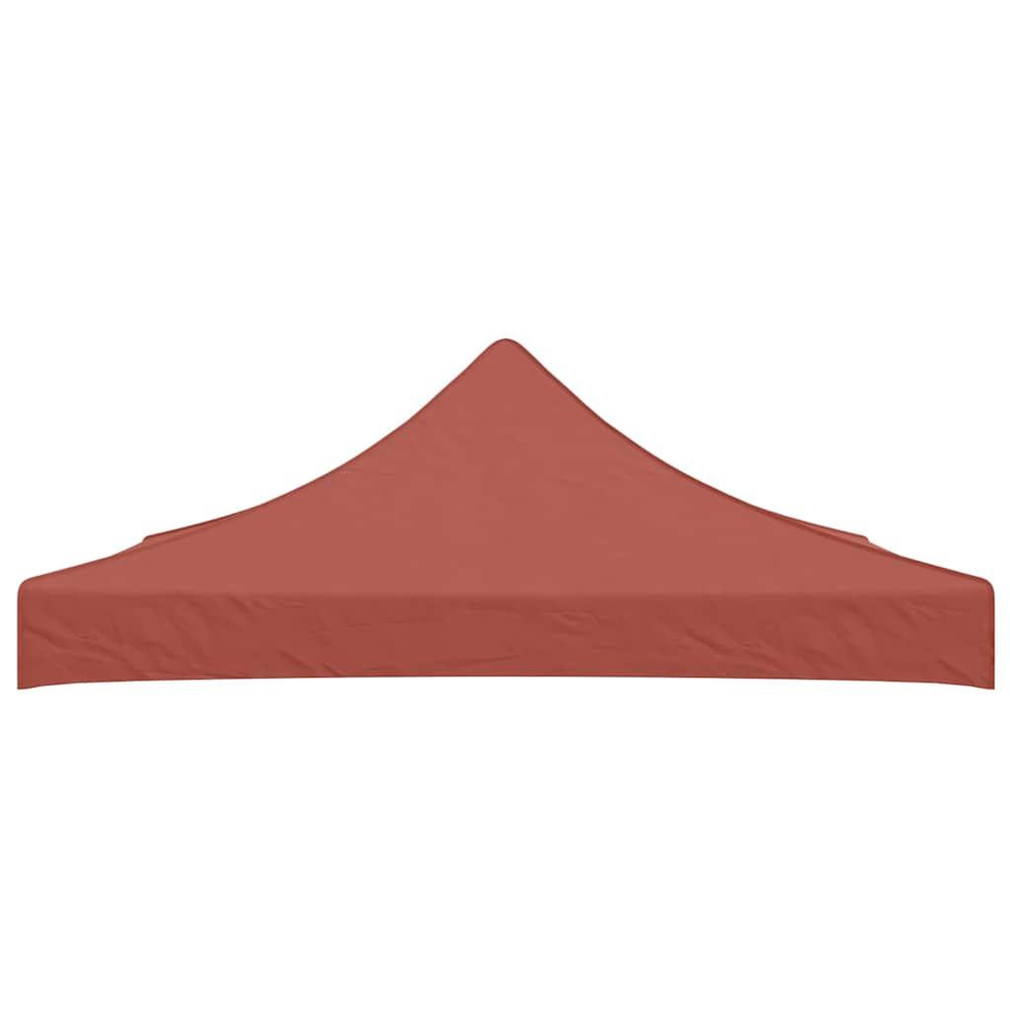 Voir la diapositive 3 : VIDAXL Toit de tente de reception 3x3 m Terre cuite 270 g/m^2