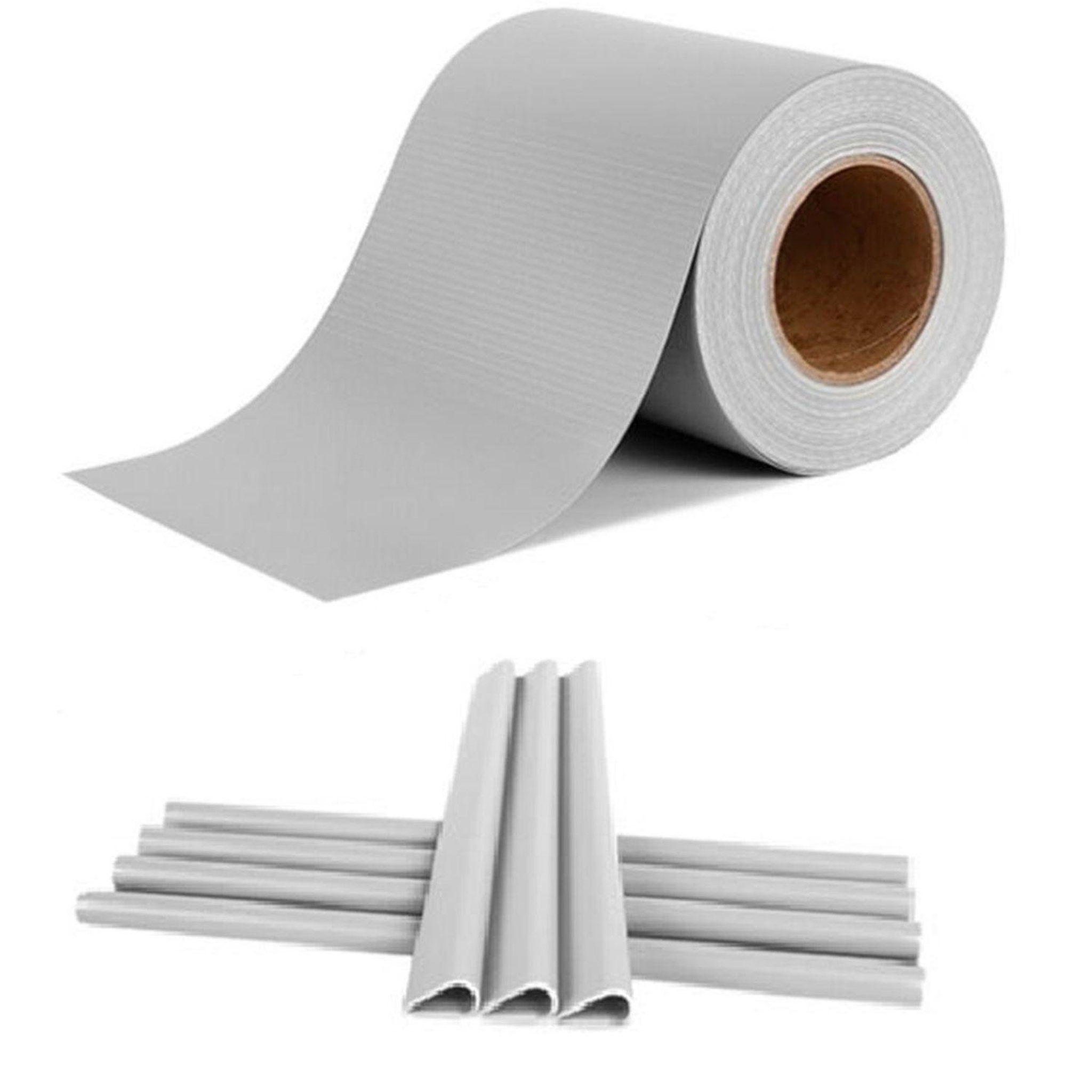 Voir la diapositive 5 : TOILINUX Brise vue occultant clôture en pvc 450 g/m² - 70 m x 19 cm - 70 clips de montage