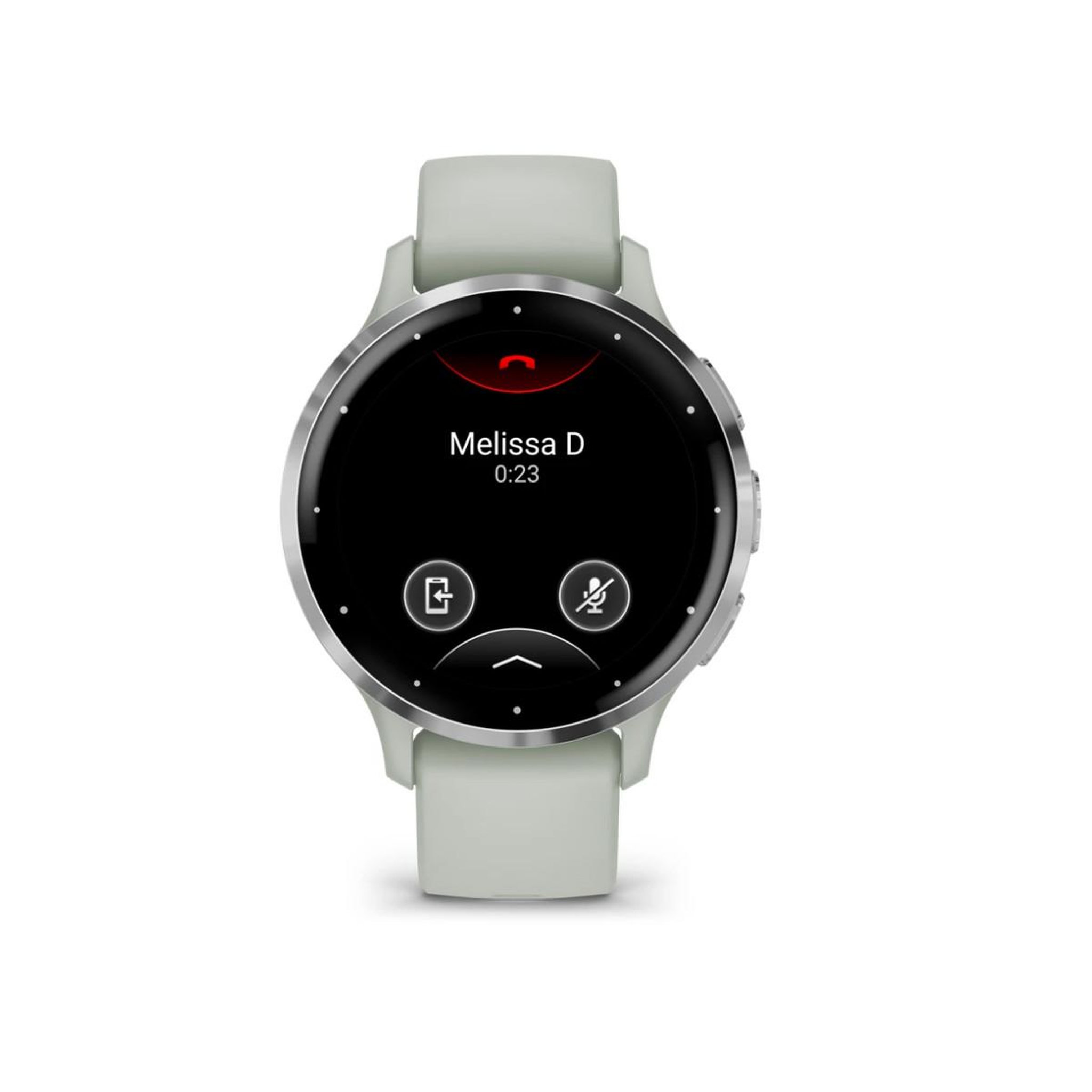 Voir la diapositive 3 : GARMIN Montre connectée Garmin Venu 3S 41mm en acier Silver, boîtier vert sauge et bracelet en silicone vert sauge