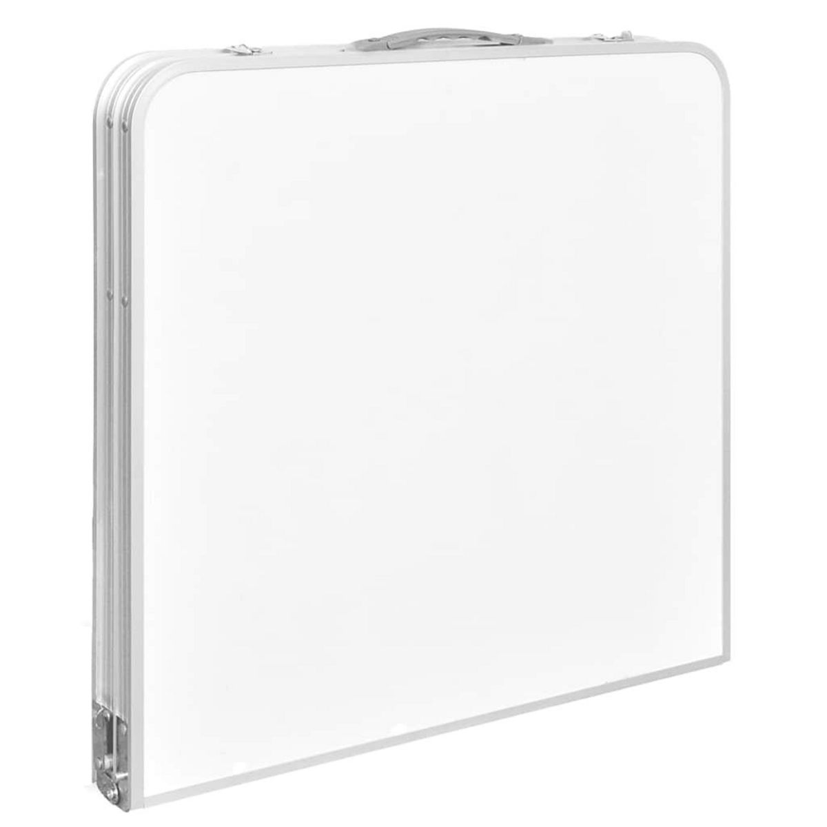 VIDAXL Table pliable de camping Hauteur reglable Aluminium 120x60 cm