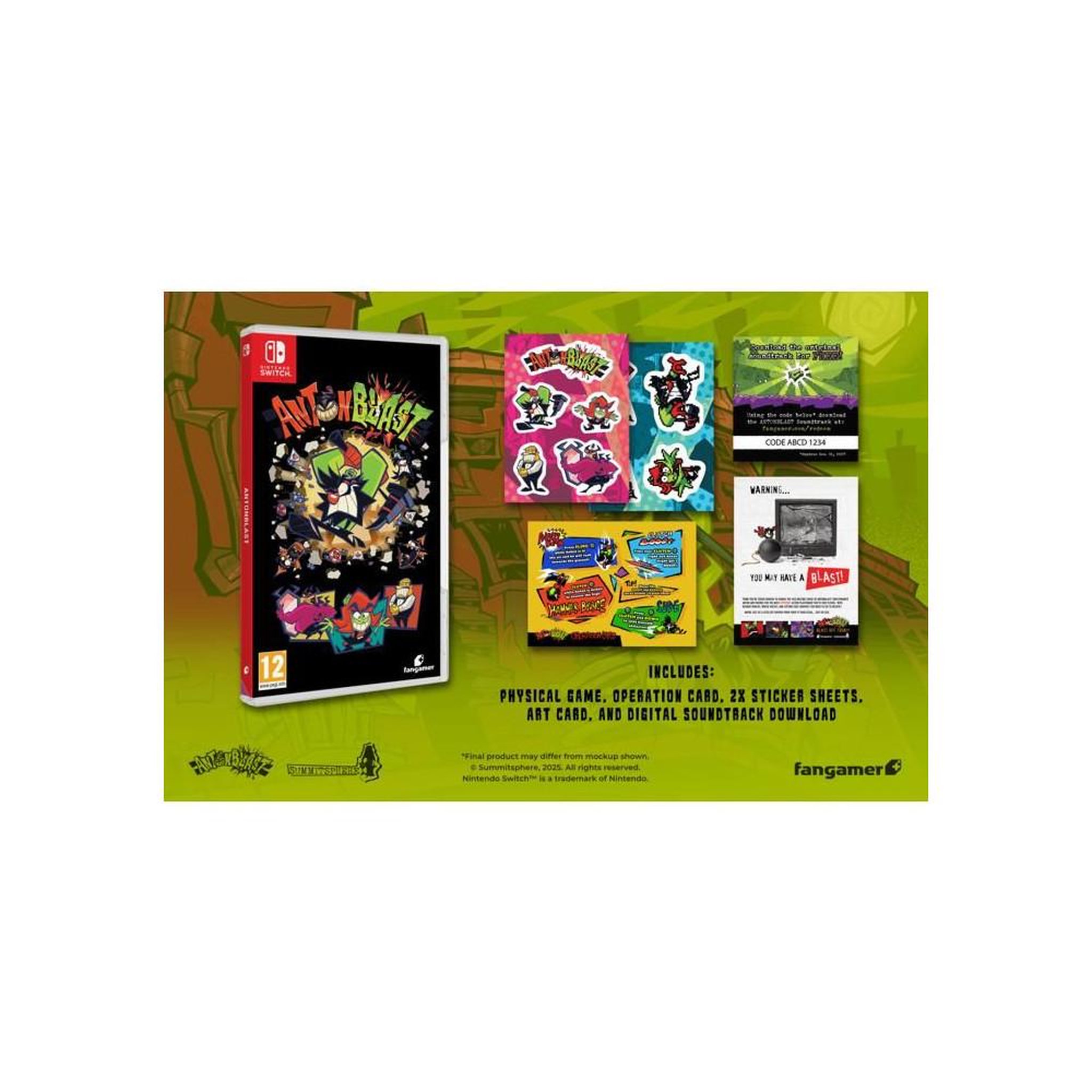 Voir la diapositive 2 : Just for games Antonblast Nintendo Switch