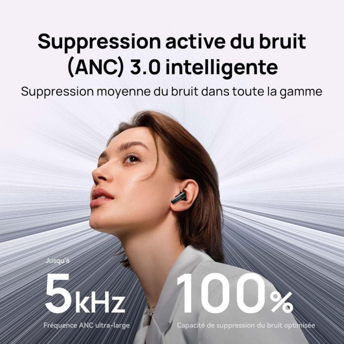 HUAWEI Ecouteurs Freebuds 6i noir