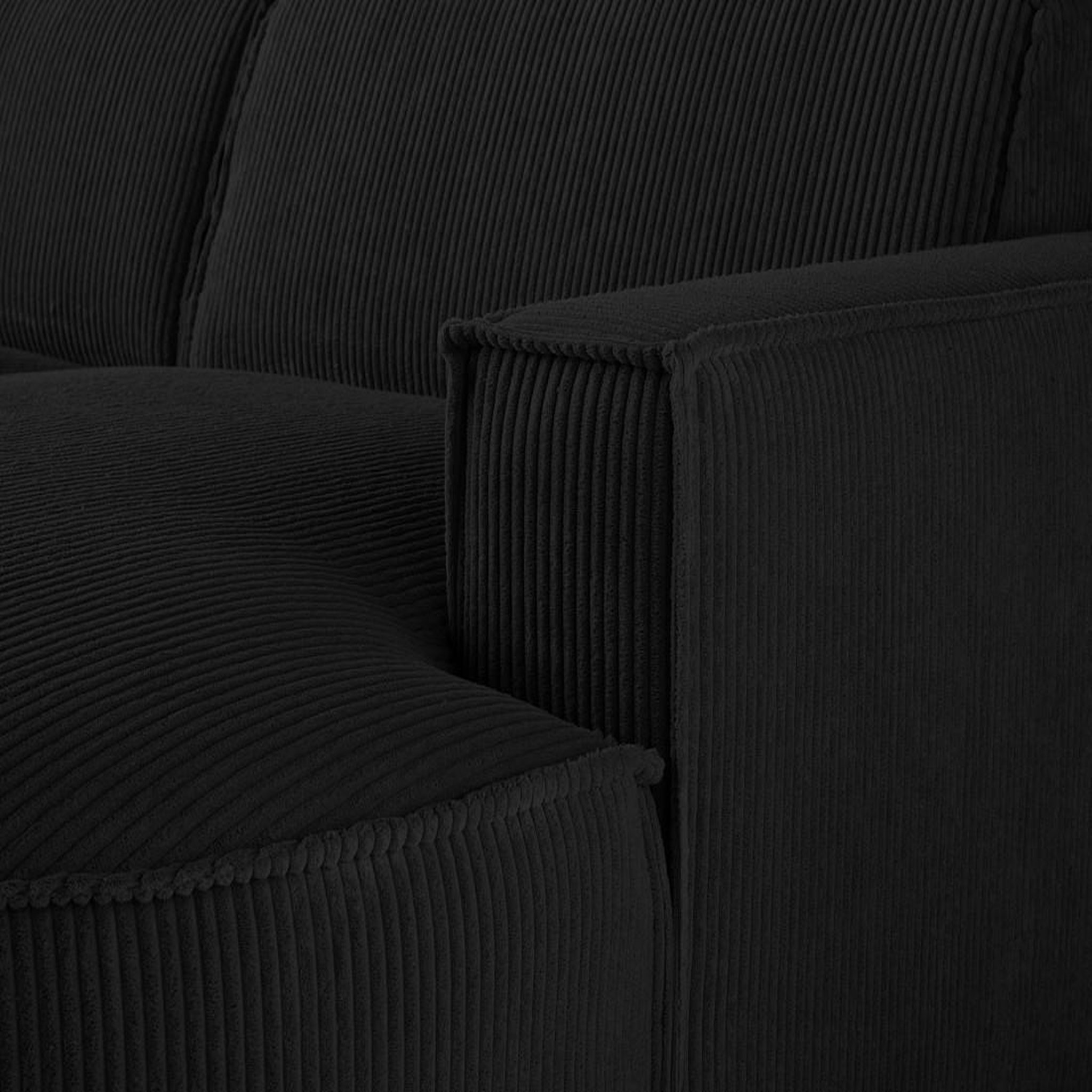 Voir la diapositive 5 : LISA DESIGN Spiaggia - canapé d'angle droit - 5 places - en velours côtelé