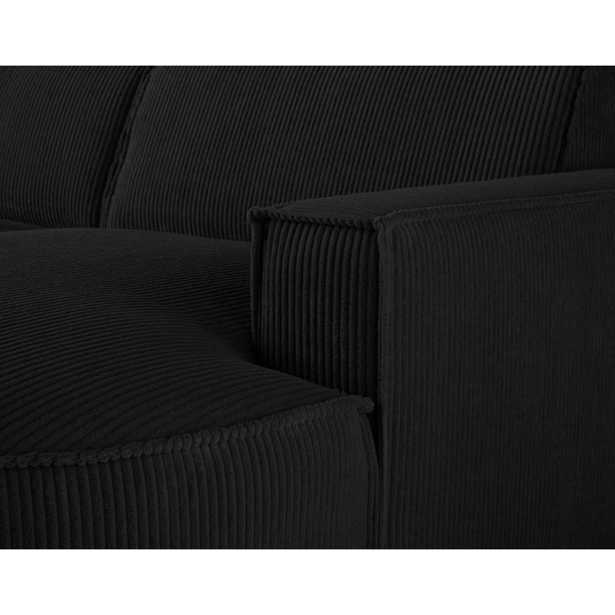 LISA DESIGN Spiaggia - canapé d'angle droit - 5 places - en velours côtelé