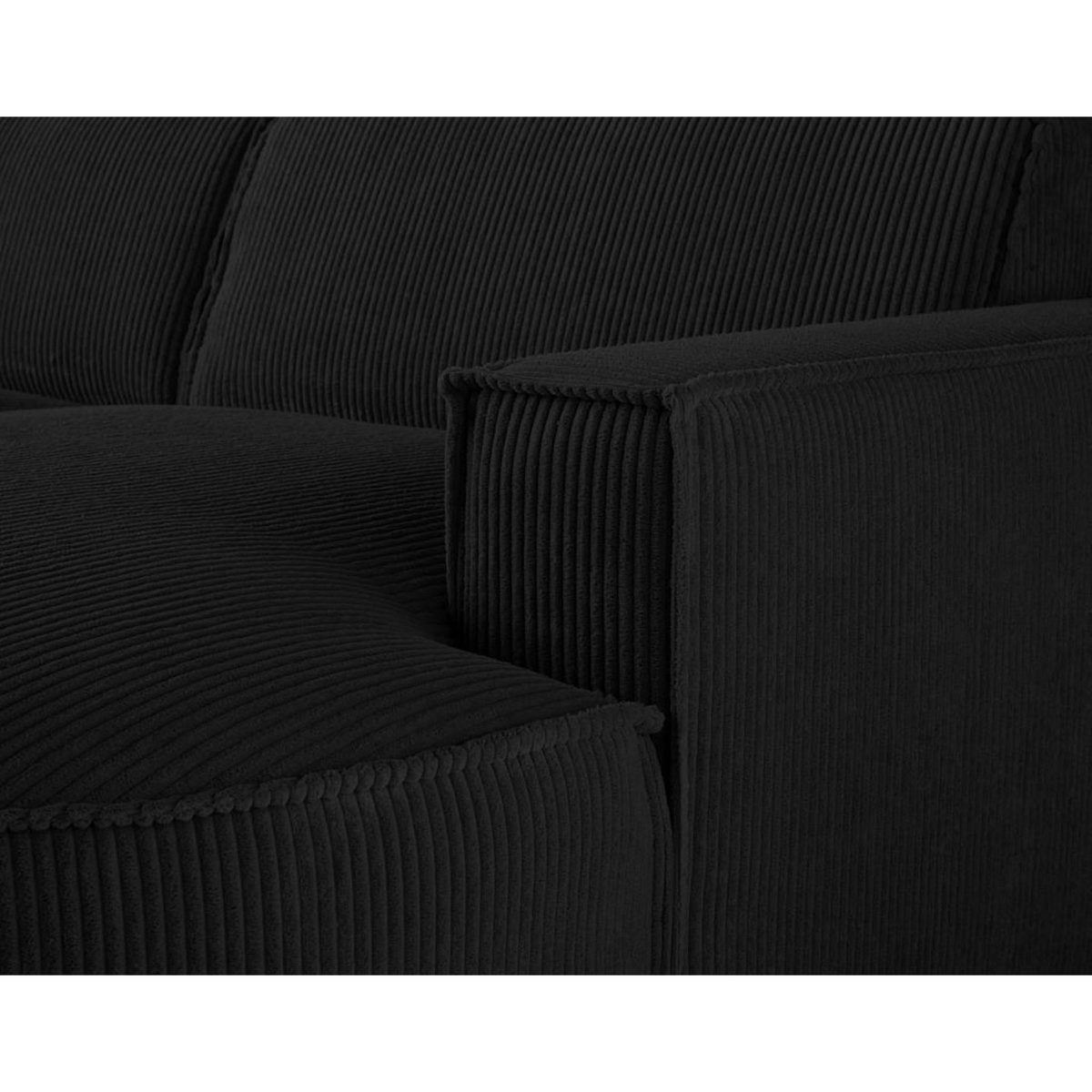 LISA DESIGN Spiaggia - canapé d'angle droit - 5 places - en velours côtelé