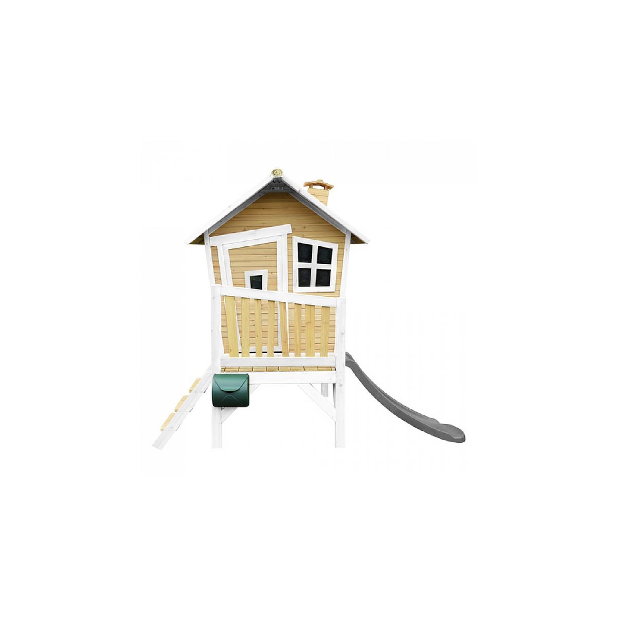 Voir la diapositive 2 : Axi House AXI Crooked Robin Maisonnette marron blanc Toboggan Gris